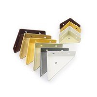 Quincaillerie d'ameublement, vente en gros, accolades d'angle, connecteur de bureau en bois et métal, support d'étagère triangulaire, support d'angle pour meubles en bois