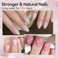 BORN PRETTY Gel Constructeur 8-en-1 Couleurs Variées 15ml Sans HEMA ni TPO Effet Gelée Scintillant Pailleté BIAB pour Extension et Construction d'Apex