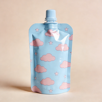 Emballage écologique non toxique en pochette souple avec bec verseur pour les soins de la peau des bébés et les produits de puériculture