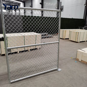 Clôture d'aéroport galvanisée à chaud de 6 pieds (1,83 m) de <span class=keywords><strong>hauteur</strong></span>, revêtement en PVC noir, fournisseur de clôture en treillis métallique pour jardin - Product Image 5