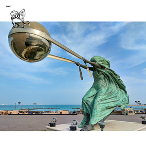 BLVE Grand Art En Métal En Plein Air Forces Naturelles <span class=keywords><strong>Mère</strong></span> Terre <span class=keywords><strong>Gaia</strong></span> Bronze Statue en acier inoxydable boule sculpture - Product Image 2