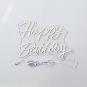 Wholesale Manufacturer Happy Birthday <b>LED</b> Neon Sign Custom Wedding Event Backdrop Decoration - Product Image 3