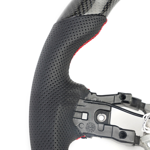 Venta caliente estilo deportivo negro genuino volante de fibra de carbono para HONDA <span class=keywords><strong>CIVIC</strong></span> 10th FC FK 2017 5th - Product Image 4