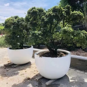 Nuovi Vasi per Fiori in Vetroresina di Grande Dimensione per Giardino <span class=keywords><strong>Esterno</strong></span> - Product Image 1