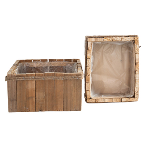 फैक्टरी थोक आयताकार लकड़ी के फूल प्लांटर लकड़ी लाइविंगरूम सेट यूरोपी शैली फ्लोरोपम सेट - Product Image 5