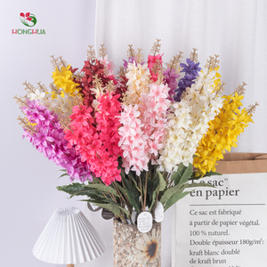 Nhà máy hoa honghua tiên phong cắm hoa tùy chỉnh trong mô phỏng hoa Delphinium Chất lượng cao giả - Product Image 1