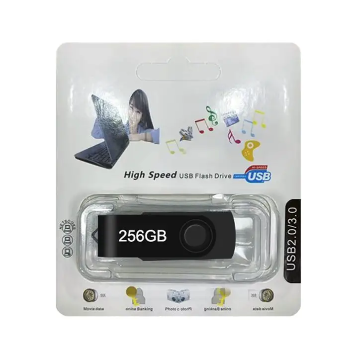 Groothandel Swivel 2.0 3.0 256G Metalen Usb Flash Drive Creatieve Usb Cadeau Metalen Custom Flash Drive Usb Flash Drives