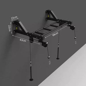 <span class=keywords><strong>Barra</strong></span> de dominadas montada en la pared, equipo de gimnasio en casa, bloque de cable de <span class=keywords><strong>polea</strong></span>, barras paralelas individuales - Product Image 3