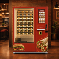 Distributeur automatique de repas chauds pour les repas prêts à manger, les sandwichs, les hamburgers et les wraps au poulet