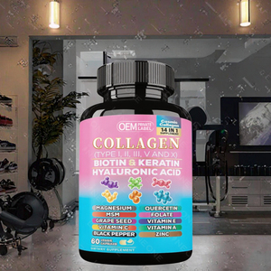 Capsules de biotine et de collagène de marque privée OEM LyonsBarry, 90 capsules, fournissant de l'énergie pour la peau, les ongles et les cheveux, dose de 2 capsules - Product Image 2