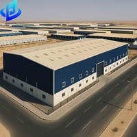 Estructura de Acero Prefabricada para Almacenes, Talleres, Fábricas, Cobertizos Industriales, Edificios de Estructura de Acero para Proyectos en el Medio Oriente