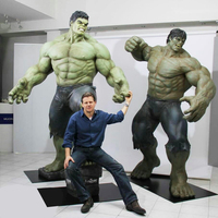 Figure résine décoration intérieure célèbre super-héros film figurine homme Muscle fibre de verre taille réelle Hulk résine Statue