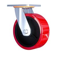 Roulettes pivotantes robustes en PU avec frein - Roues industrielles en polyuréthane haute résistance