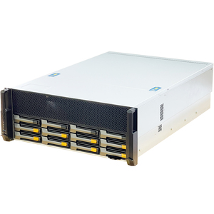 ZhenLoong X412 4U 12 bay rack server chassis case 4 GPU 11 PCI slot HDD hot swap U.2 NVMe SATA SAS supporto MB X11DRG X12DPG-QT6 - Product Image 2