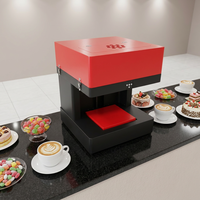 Machine d'impression d'images sur mousse à café multi-tasses, imprimante alimentaire 6 couleurs à encre comestible pour gâteaux et macarons, kit d'encre 100 ml