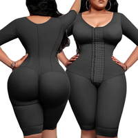 En gros Fajas Colombianas sculptantes intégrales post-opératoires BBL, amincissantes pour les bras, longueur genou, pour la phase 1 post-chirurgie, avec entrejambe ouvert