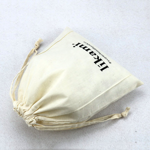 Logo personalizzato confezione regalo di mussola organica <span class=keywords><strong>borsa</strong></span> con coulisse di cotone <span class=keywords><strong>borsa</strong></span> in tela con spago - Product Image 5