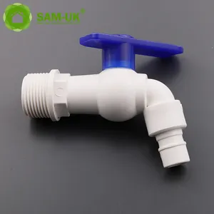 SAM-UK थोक नई सामग्री उच्च गुणवत्ता वाले प्लास्टिक पीवीसी पानी के नल के लिए वापस उद्यान और रसोई faucets