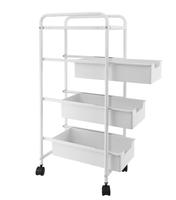 Supports de stockage organisateur supports chariot chariot avec roues multifonction 4 couches