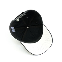 Sombrero en blanco de color sólido de alta calidad Gorra de béisbol deportiva personalizada de 6 paneles
