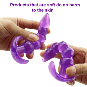 Zachte Siliconen Prostaat <span class=keywords><strong>Massage</strong></span> <span class=keywords><strong>Anus</strong></span> Dilatator Butt Plug Dildo 'S Voor Mannen Homo - Product Image 4