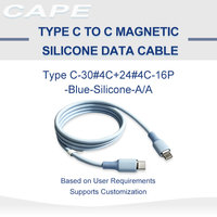 Kabel Magnetik Tipe C Kustom 12A 15Pin Pengisian Cepat+usb C+pd+240w+teranyam+c ke C+data+pengisian daya+usb4+DP54