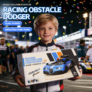 Jeu d'aventure de course multifonctionnel, jouet éducatif électrique de simulation de conduite, volant de voiture interactif musical pour enfants - Product Image 6