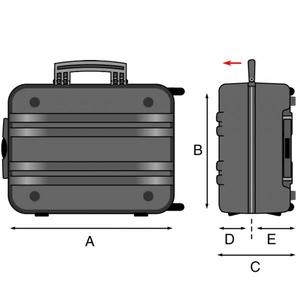LINE - NM WHEELS PEL Double wall polyethylene <b>tool</b> trolley - EAN 8024482009117 PROFESSIONAL <b>CASES</b> AND BAGS - Product Image 5