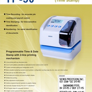 เครื่องพิมพ์วันที่และเวลาแบบพกพา SEIKO TP-50 - Product Image 2