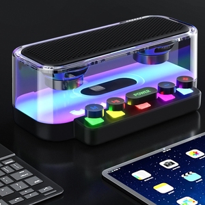 2024 Amazon New Hot Thiết kế bàn phím nút phím thay đổi màu sắc loa không dây - Product Image 3