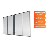 Écran transparent led d'usine d'origine P3.91 P3 rideau en maille led haute résolution publicité murale LED haute résolution