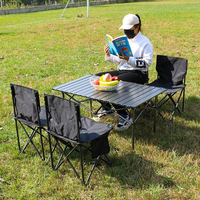 Table pliante de camping moderne personnalisée, légère, en fer, avec hauteur réglable, pour l'extérieur