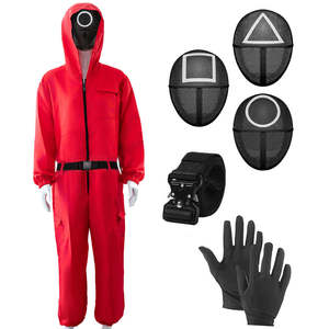 Nouvelle tenue de sport populaire inspirée des films et jeux, costume de cosplay, combinaison de carnaval, ensemble de salopette de travail imprimé pour la scène - Product Image 4