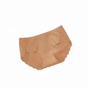 กางเกงในเอวกลางอีลาสเทนของผู้หญิง,กางเกงชั้นในไร้รอยต่อขนาดเดียวระบายอากาศได้ดีเซ็กซี่น่ารัก