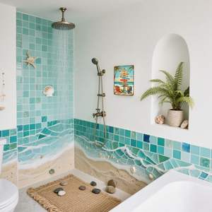 لافتة ديكور جداري للشاطئ الاستوائي-لوحة تزلج ملونة للمنزل والمكتب والمنزل ، لوحة فنية مثالية لجدار الشاطئ وديكور ركوب الأمواج 12 "* 8" - Product Image 4