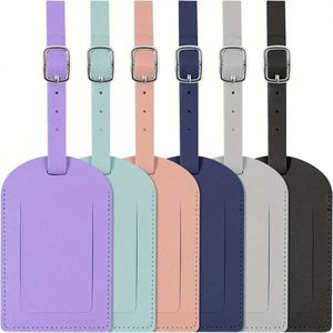 Stylish PU Leather Luggage <b>Tag</b> Personalized With <b>Name</b> or Initials Perfect for Suitcases Backpacks and Travel Accessories - Product Image 1