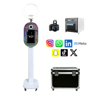 Cabina de Fotos con Espejo Inteligente, Pantalla Táctil de 15.6 Pulgadas, Cabina de Fotos DSLR con Luz LED RGB, Venta al por Mayor de Fábrica