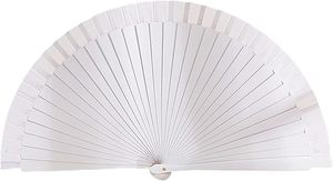 Ventilador de Mano Plegable de Madera de Alta Calidad de 23 cm, Decoración Grabada en Español y Chino, para Colgar en la Pared, para Eventos, Bodas, Regalos - Product Image 3