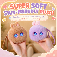 Jouets en peluche intelligents à réaction tactile, compagnon émotionnel pour enfants, breloque de sac en peluche, poupée lapin robot interactive pour enfants