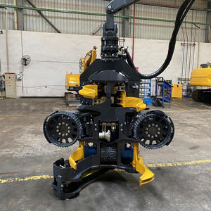 Cosechadora giratoria de árboles para excavadora, cortador de madera hidráulico con pinza - Product Image 4