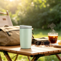 Gobelet isotherme à double paroi en acier inoxydable 12oz 20oz, anti-fuite, avec couvercle rabattable, portable, pour le bureau, le yoga, les activités de plein air, cadeau