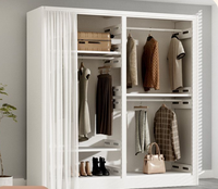 Armoire simple pour la maison avec porte, armoire anti-UV et anti-humidité, grande capacité, gain de place