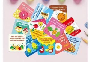 Fournitures scolaires : Nouvelle boîte à lunch carrée double face, cartes de <span class=keywords><strong>blagues</strong></span> sans duplicité, impression exquise pour l'écriture manuscrite des enfants - Product Image 4