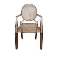 Fauteuils en acrylique transparent rose bonbon pour adultes, style hôtelier populaire, pour mariage, à prix abordable