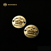 HONMEO Fabricant Grossiste Plaque Logo Métallique Personnalisée en Alliage de Zinc Étiquette pour Vêtements Jeans Étiquette Métallique Personnalisée