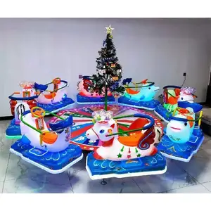 New Spot Hot Sale Park Amusement Park 16 Seats Fairground Attractions Luxury Electric Carusel Merry Go Round Carousel For Sale