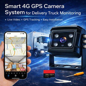Cámara para Vehículos 4G con GPS, <span class=keywords><strong>DVR</strong></span> Móvil, Cámara de Tablero, Video en Tiempo Real, Monitoreo Remoto, Sistema de Cámara para Flota de Camiones de Reparto - Product Image 1