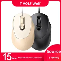 V2 Mouse Gaming ergonomis, Mouse kabel USB 4 tombol ergonomis optikal elektronik merah muda