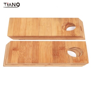 Trung quốc sản xuất đơn giản phong cách duy nhất-hai lớp tre chai rượu vang giá - Product Image 4