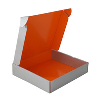 Boîtes pliables à rabat bicolores en papier kraft coloré, boîte cadeau d'expédition, gaufrage, fermeture magnétique, personnalisable, pour bijoux
